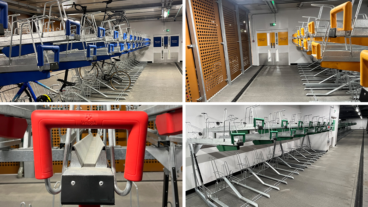 coloured capacity racks