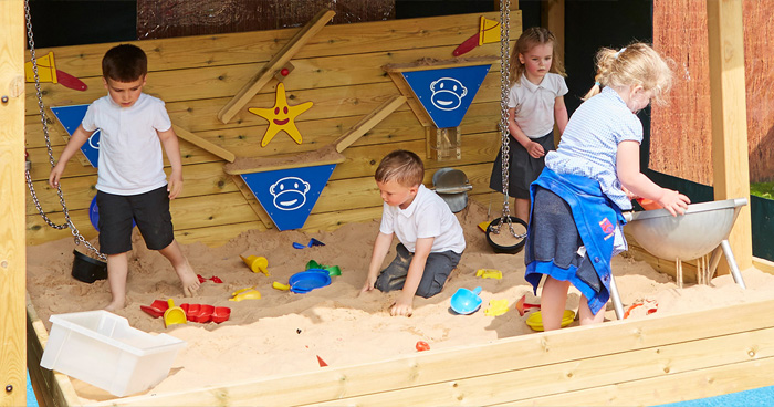 Sand play products from AMV