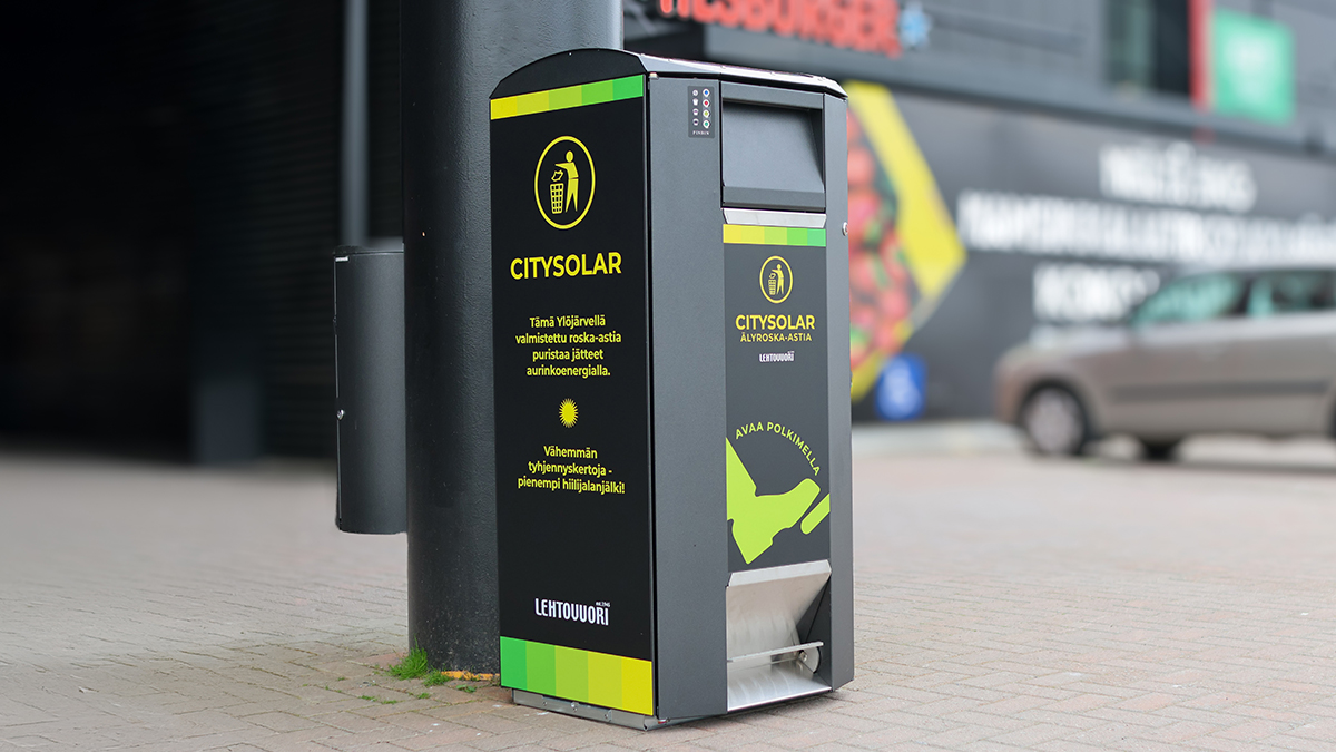 City Solar Smart Bin