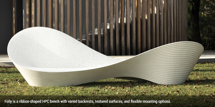 Folly bench from artform urban furniture