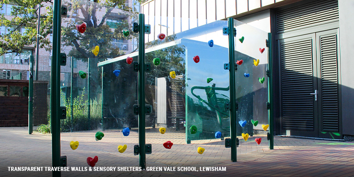 Traverse wall at Greenvale SEN school