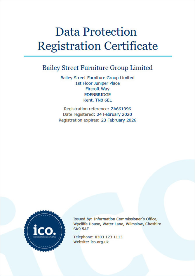 Data Protection Registration Certificate