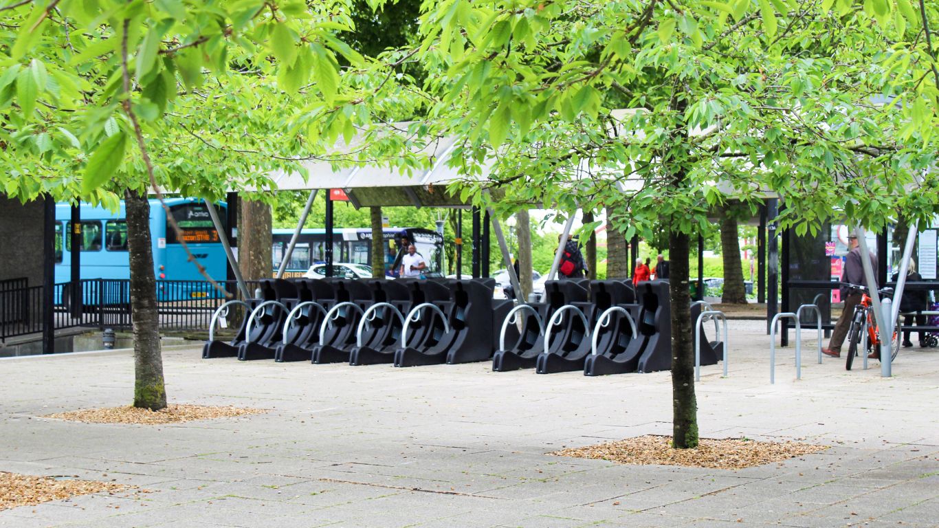 MK Town Centre Cycle Parking, Milton Keynes