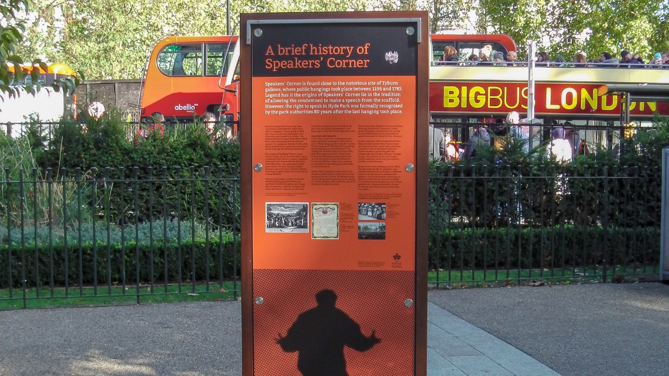 Hyde Park Speakers' Corner, London