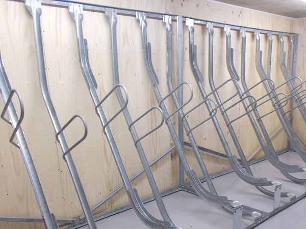 Type 9 Secure Semi-Vertical Bike Rack