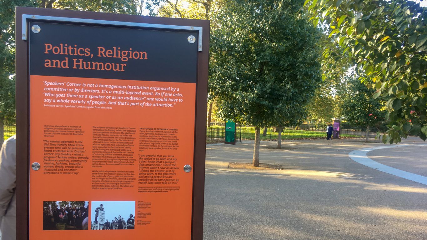 Hyde Park Speakers' Corner, London