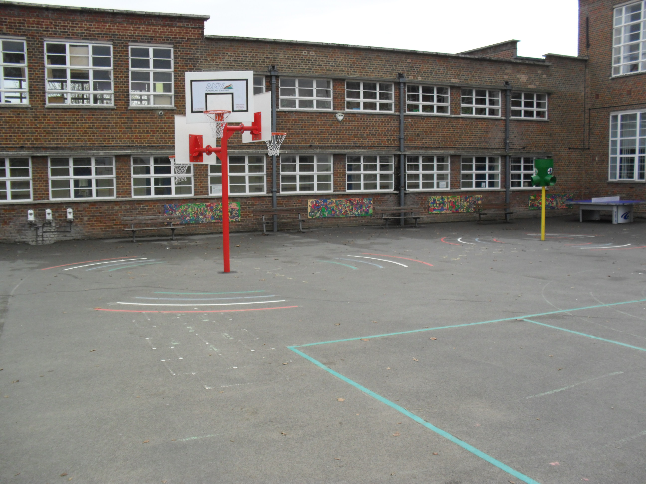 Triple Basketball and Netball Posts