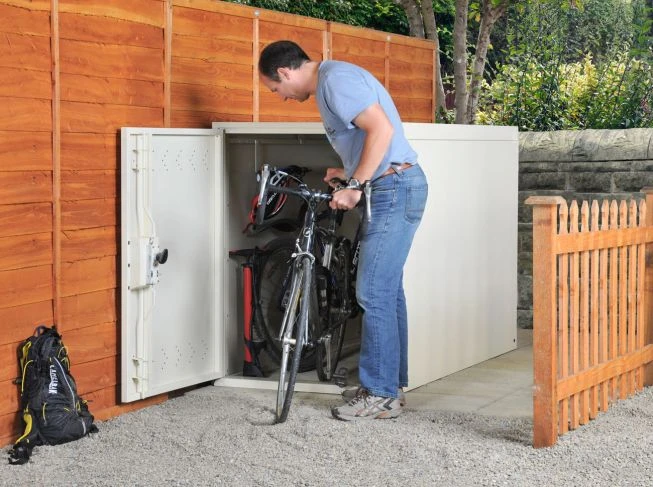 Horizontal Twin Secure Bike Locker