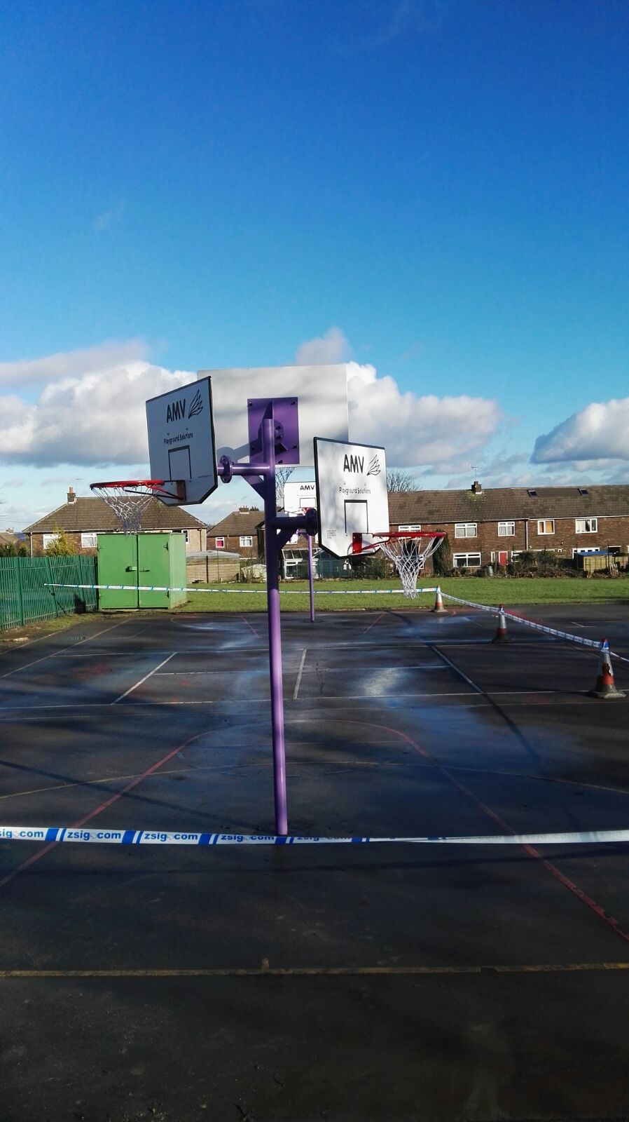 Triple Basketball and Netball Posts