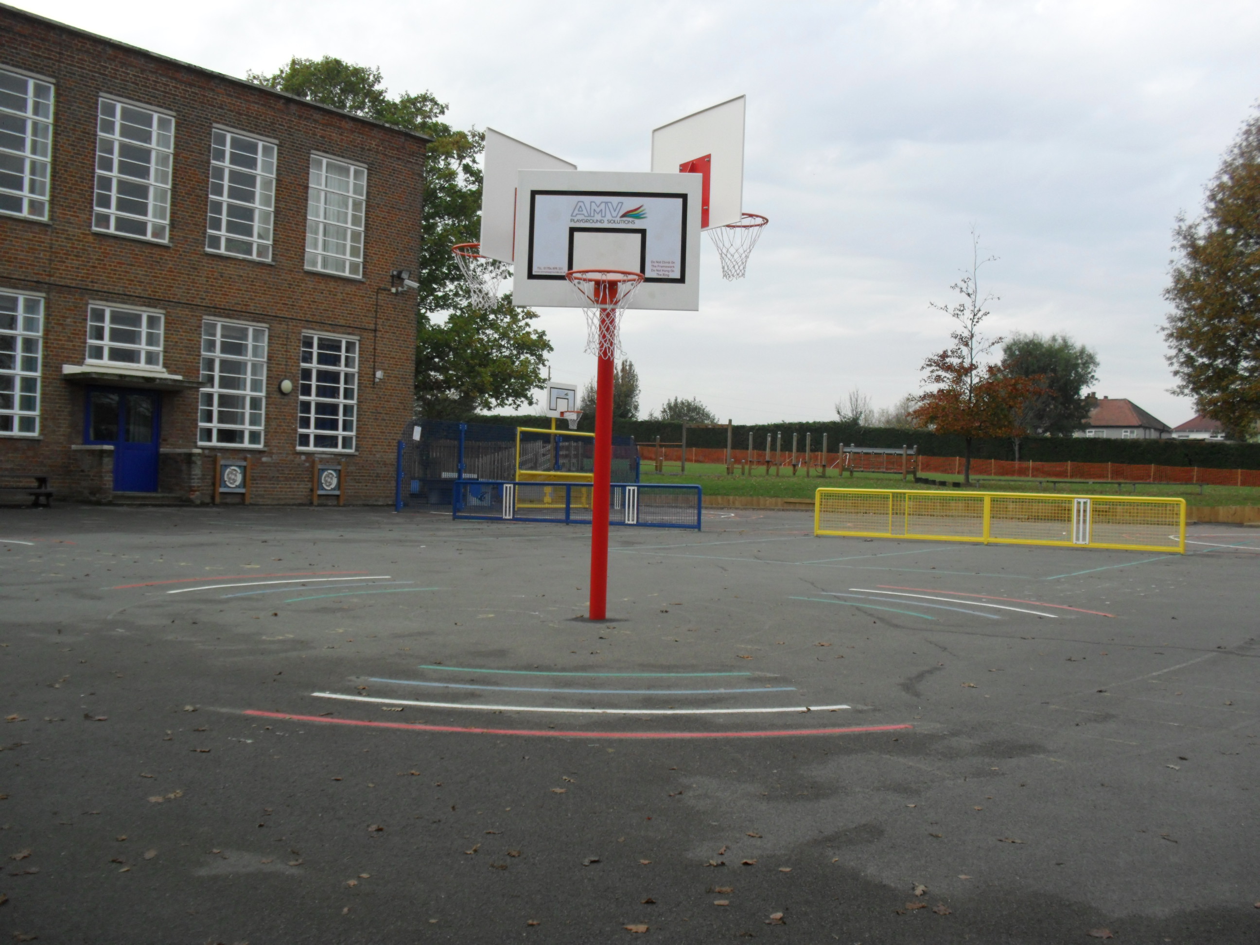 Triple Basketball and Netball Posts