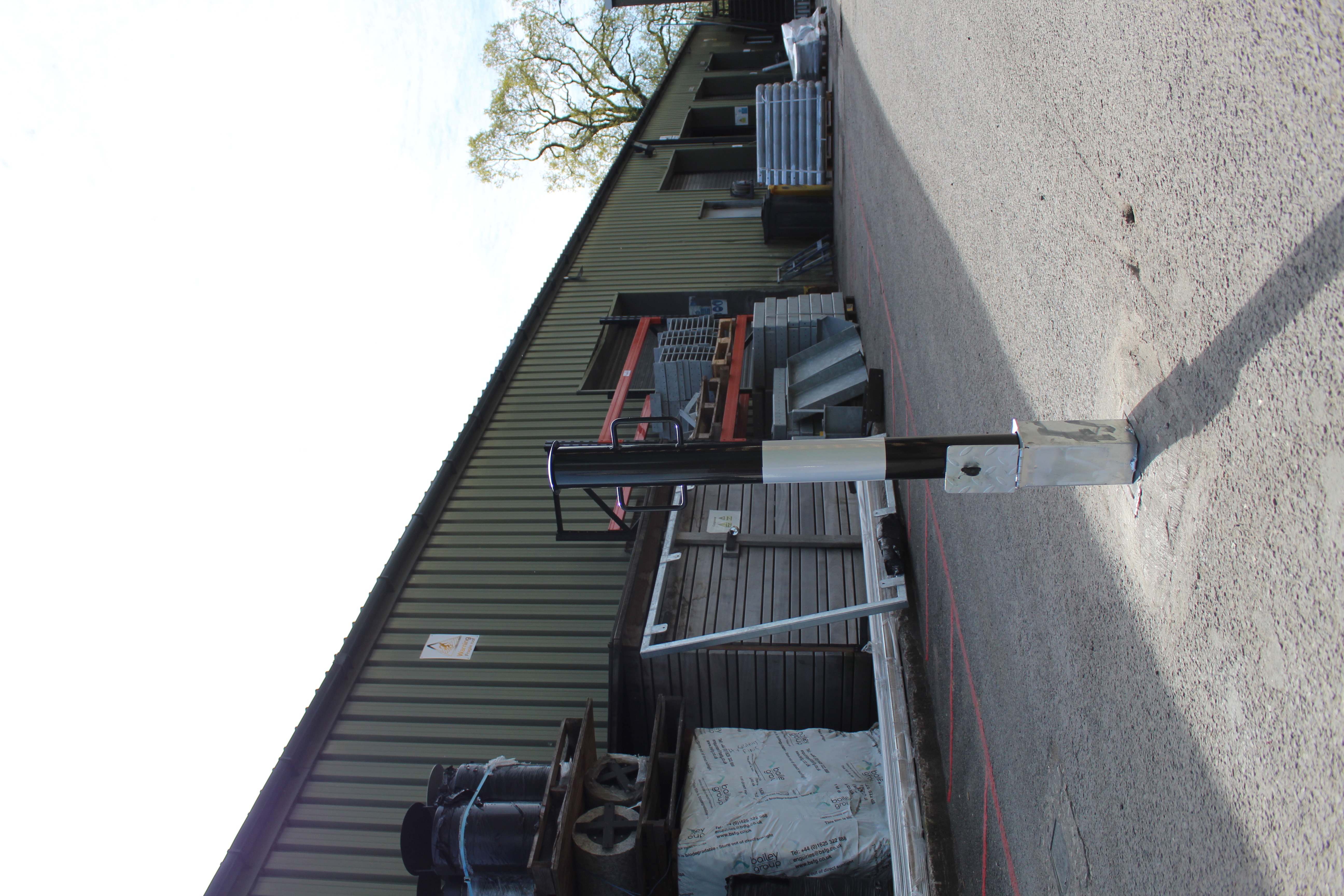 Black & White Removable Bollard