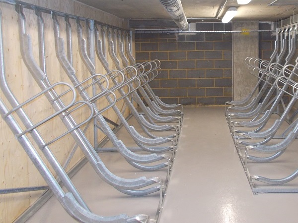 Type 9 Secure Semi-Vertical Bike Rack