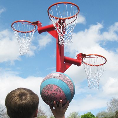 Triple Basketball and Netball Posts