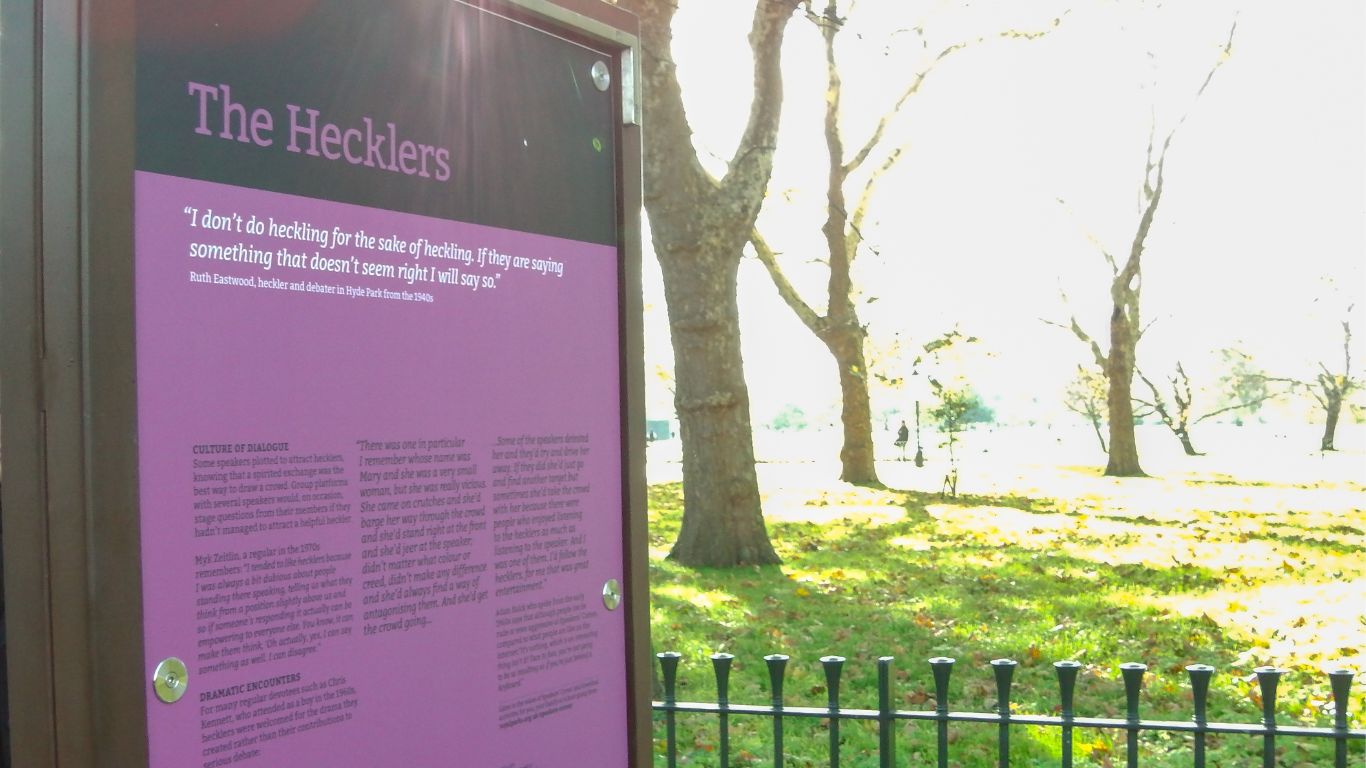 Hyde Park Speakers' Corner, London