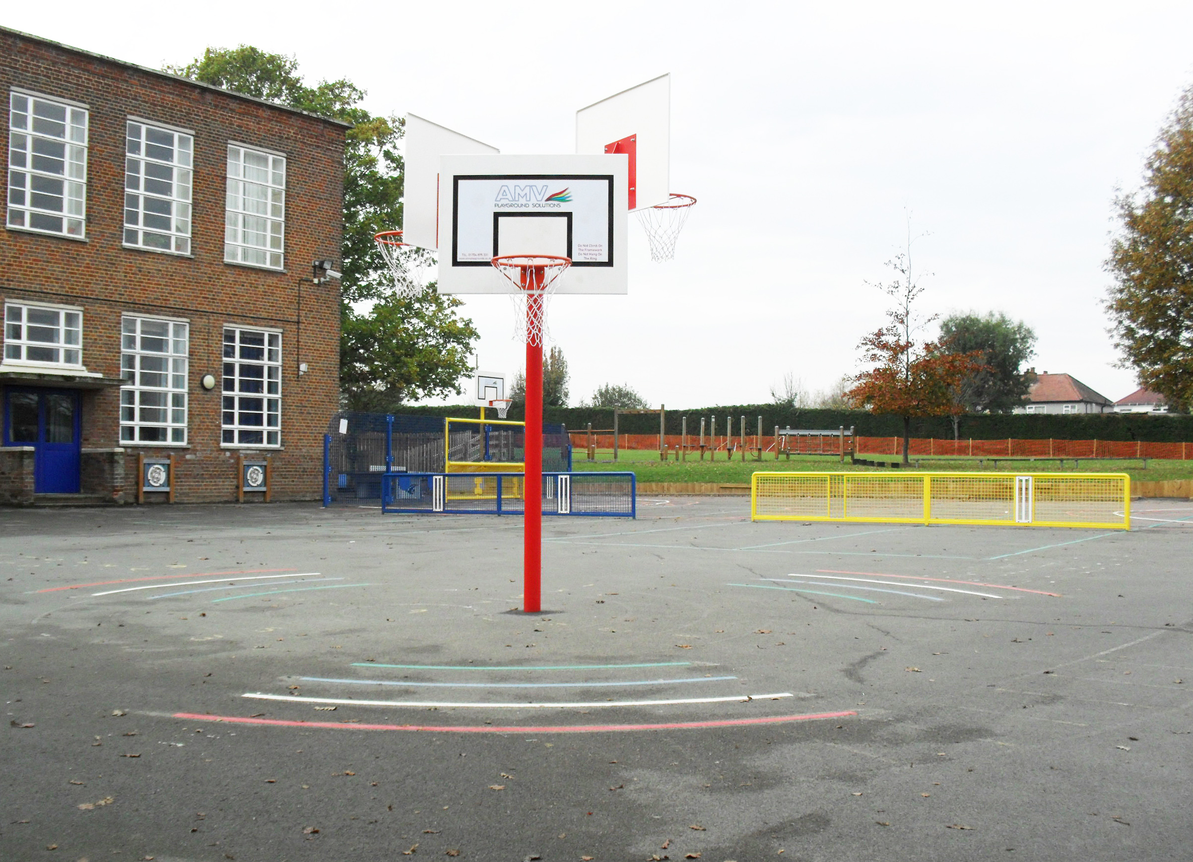 Triple Basketball and Netball Posts