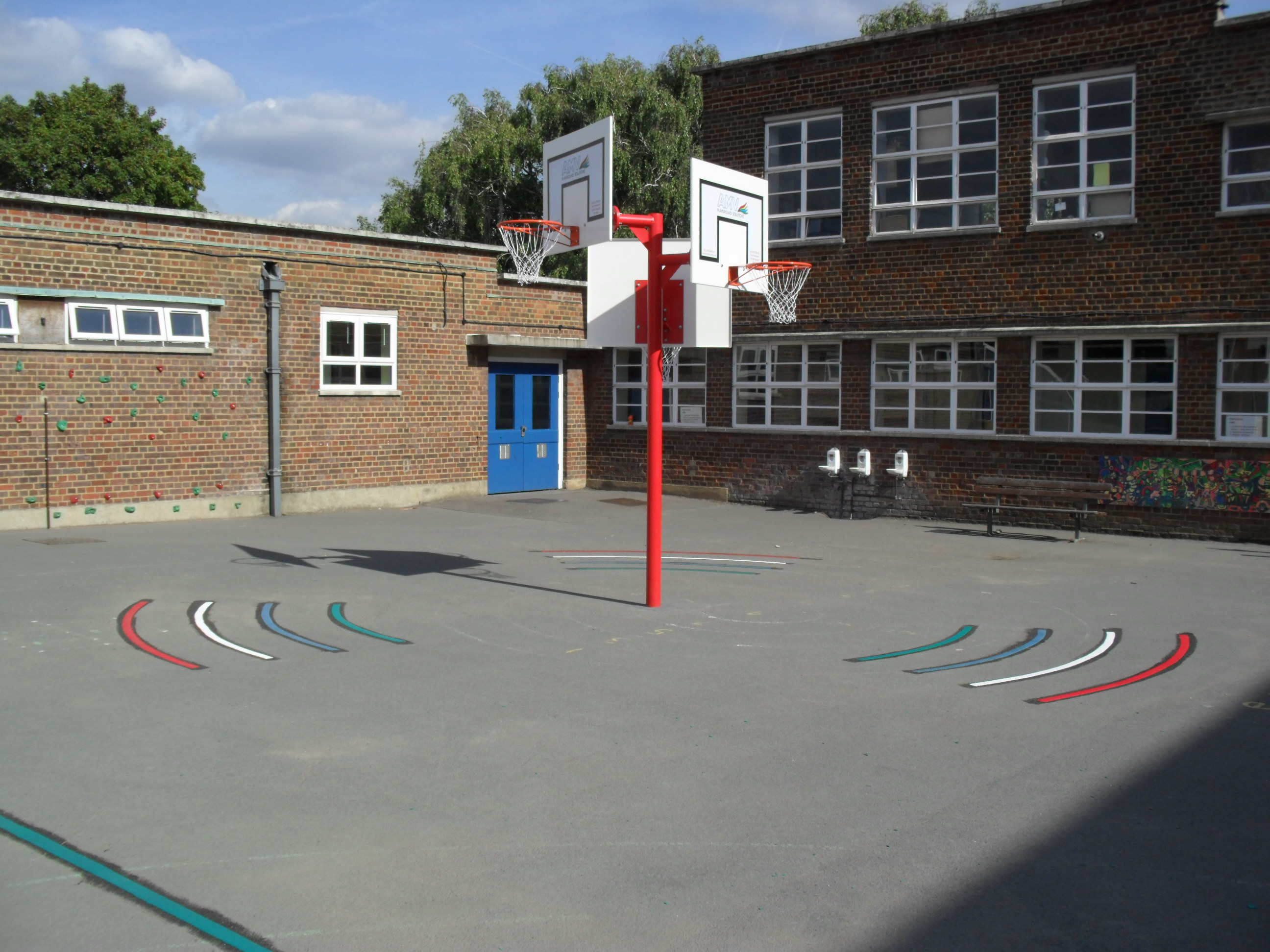Triple Basketball and Netball Posts
