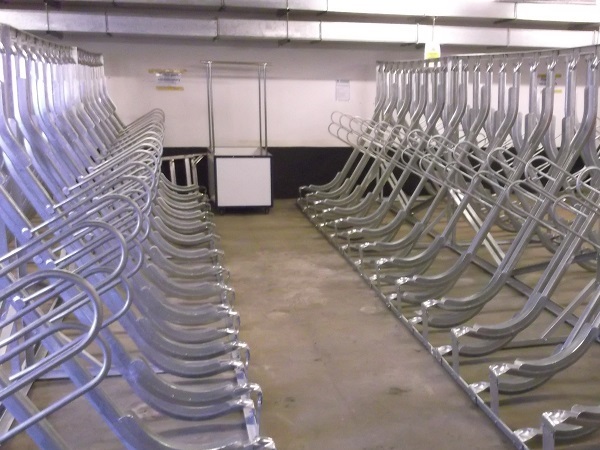 Type 9 Secure Semi-Vertical Bike Rack