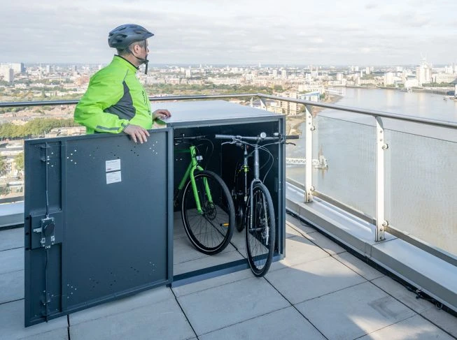Horizontal Twin Secure Bike Locker